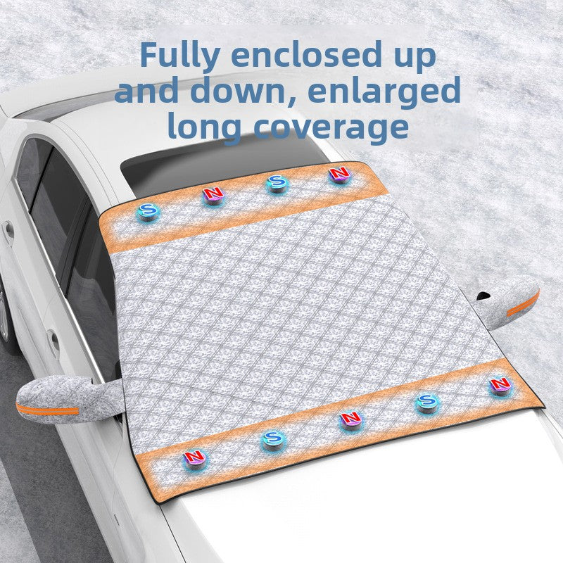 Magnetic Thickened Car Wind Shield Cover for Snow