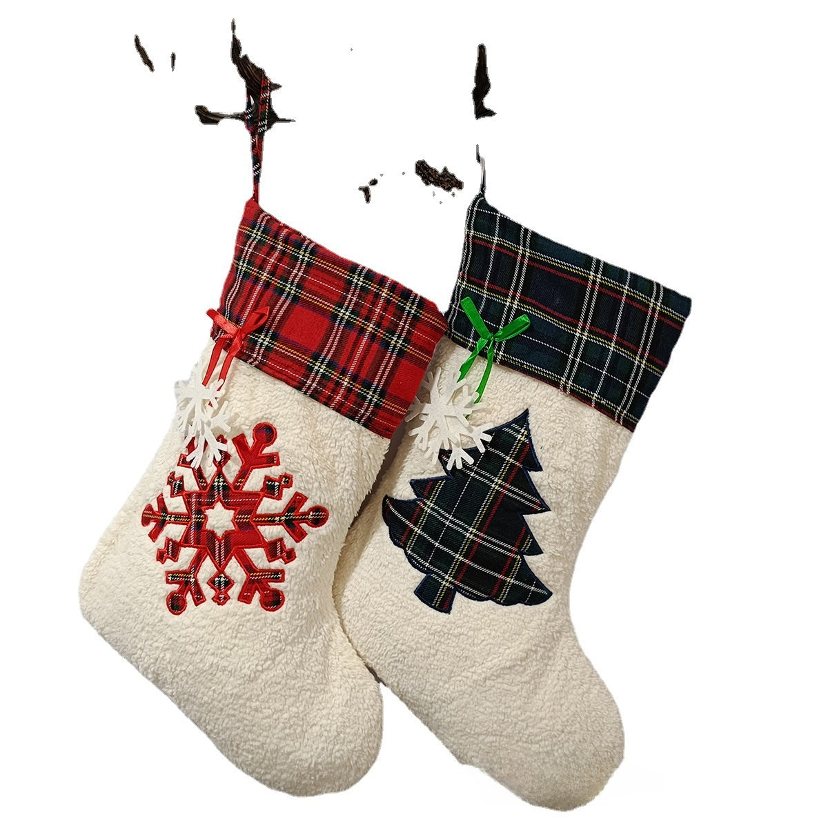 Christmas Plush Bear Paw Hanging Decoration