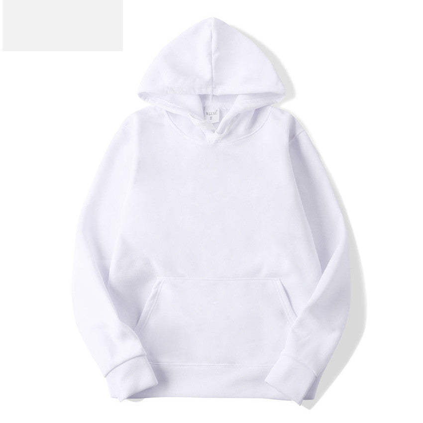 Fleece Solid Color Hoodie