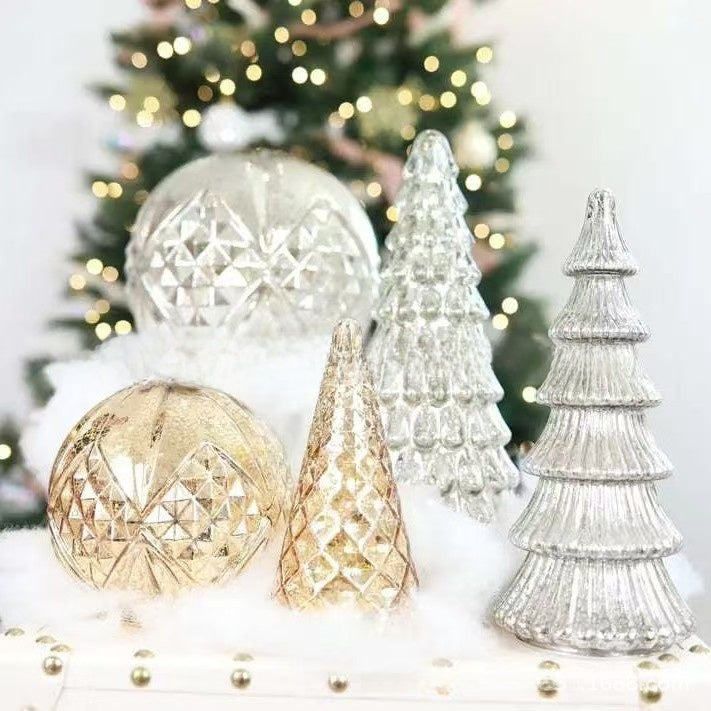 Plastic Christmas Tree Ornaments Set