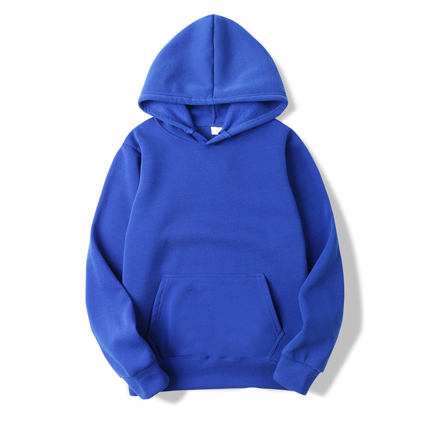 Fleece Solid Color Hoodie