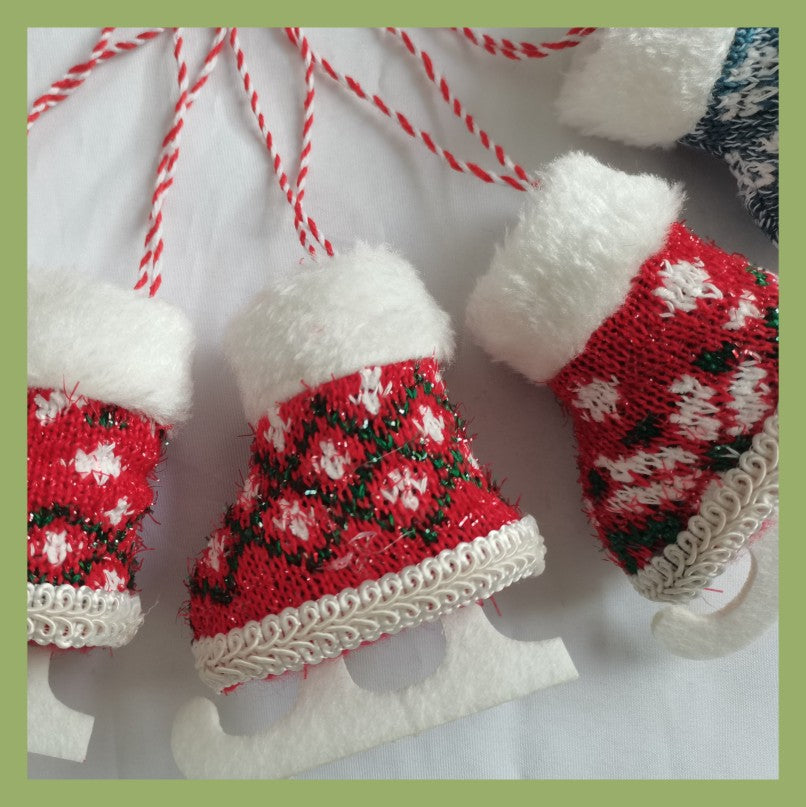 Christmas Skates Decorative Pendant