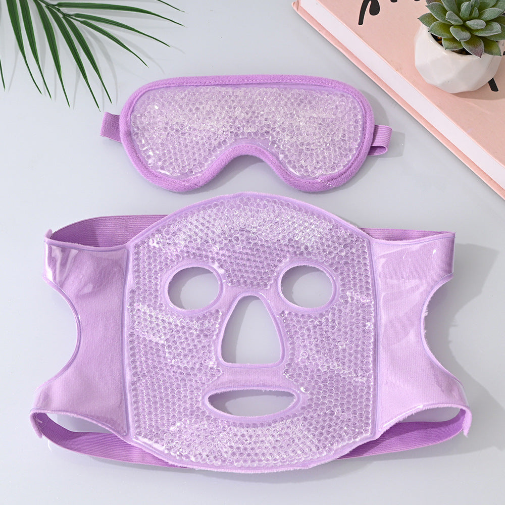 Reusable Cooling Face Mask with Ice Beads