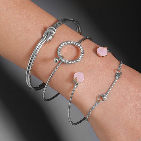 Women's Bohemian 8-Shaped Heart Alloy Bracelet