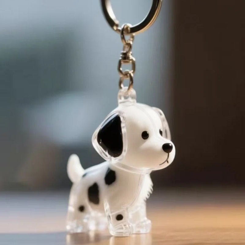Cartoon Pet Hair Storage Keychain Pendant