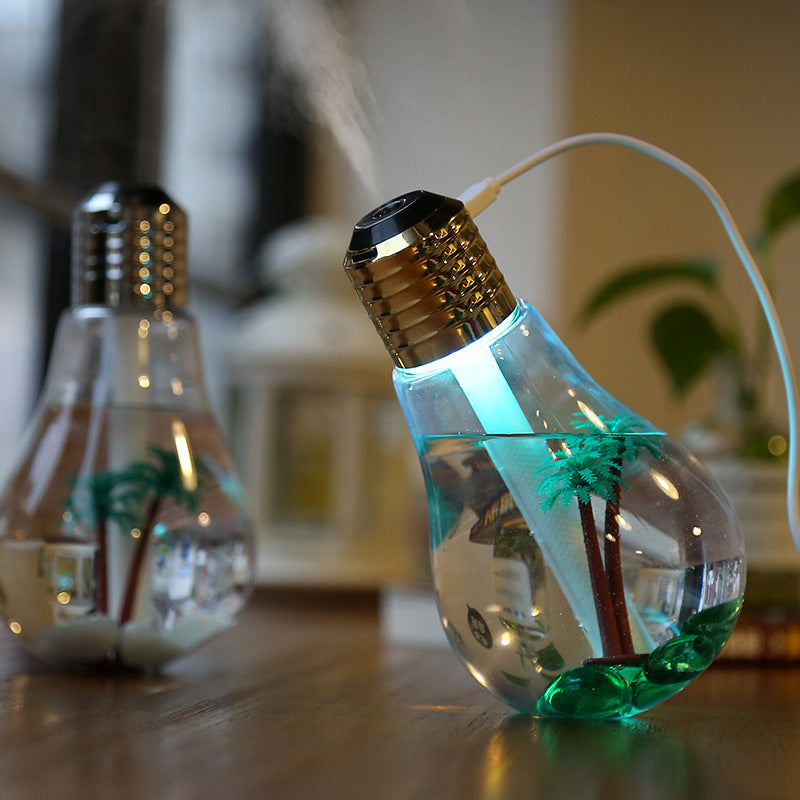 USB Air Humidifier Mini Desktop Light Bulb Humidifier