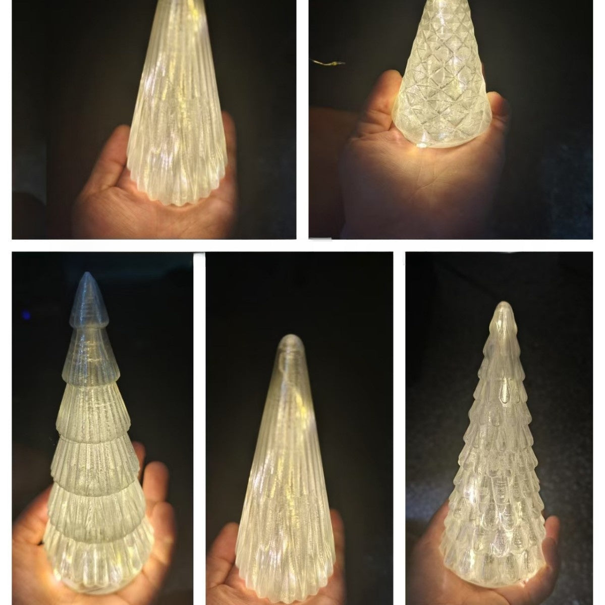 Plastic Christmas Tree Ornaments Set