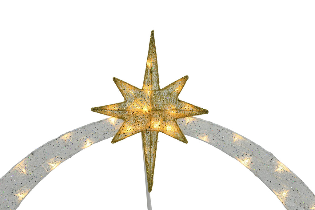 Nativity Scene Warm White Always Bright Decoration Christmas Religious Scene Indoor And Outdoor Atmosphere Faith Decorations