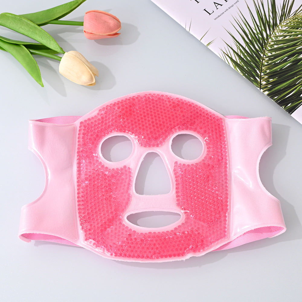 Reusable Cooling Face Mask with Ice Beads