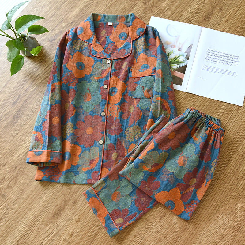 Women's Ethnic Cotton Pajama Set