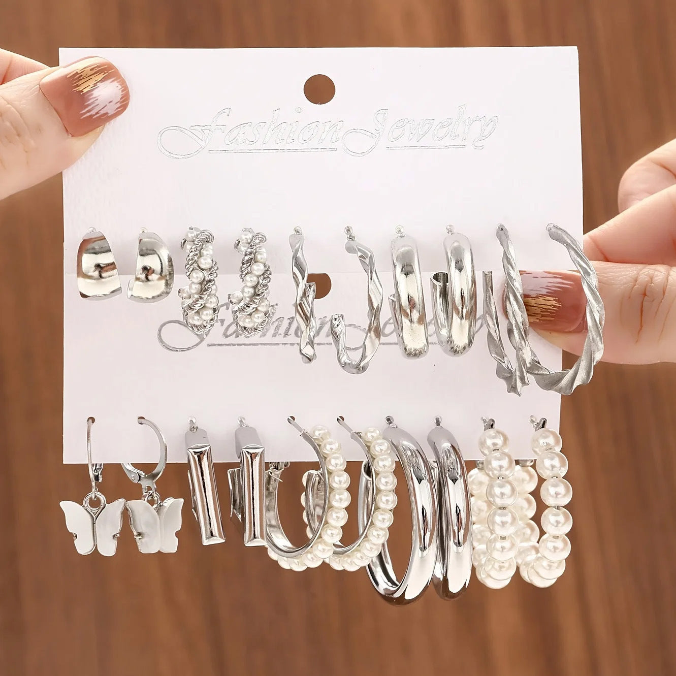 Geometric Metal Women's Earrings Set