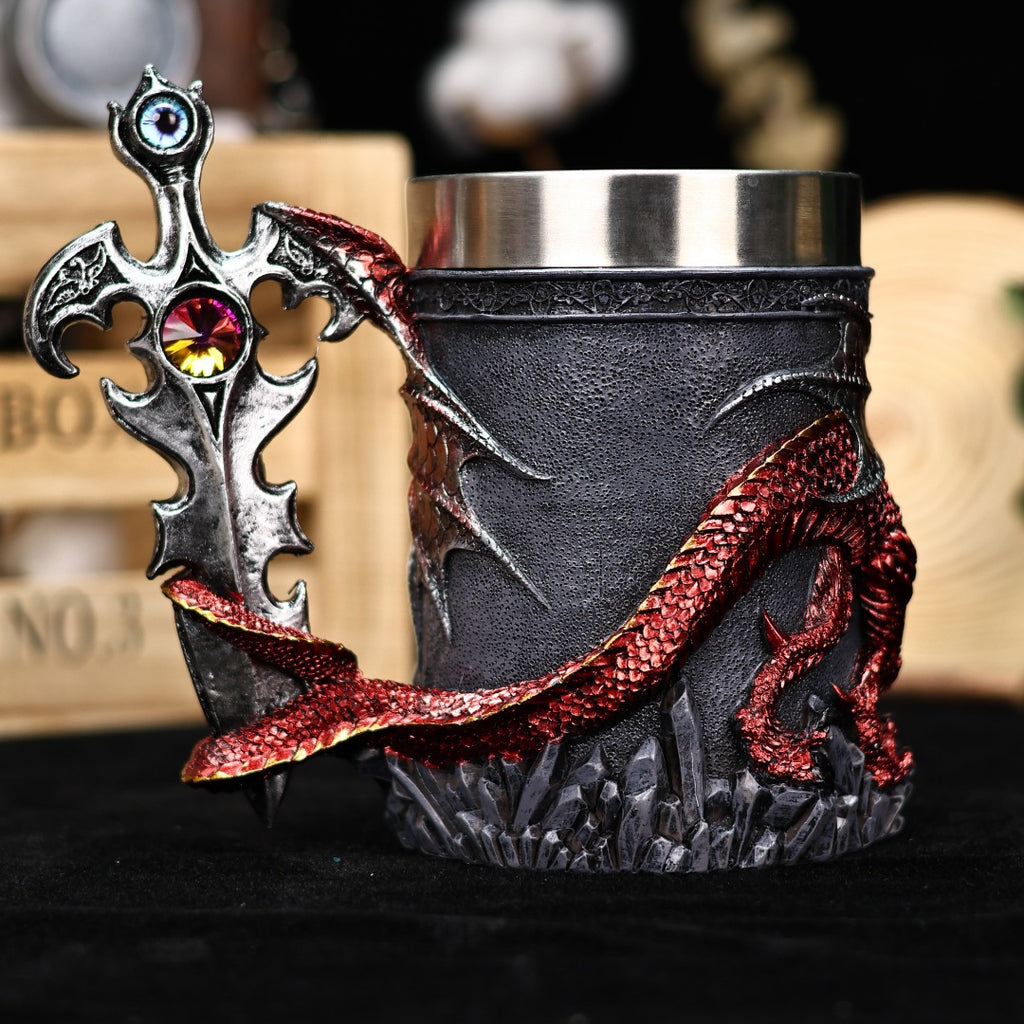 Creative Dragon Battle Stainless Steel Mug