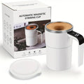 Intelligent temperature measurement, magnetic, and automatic stirring cup