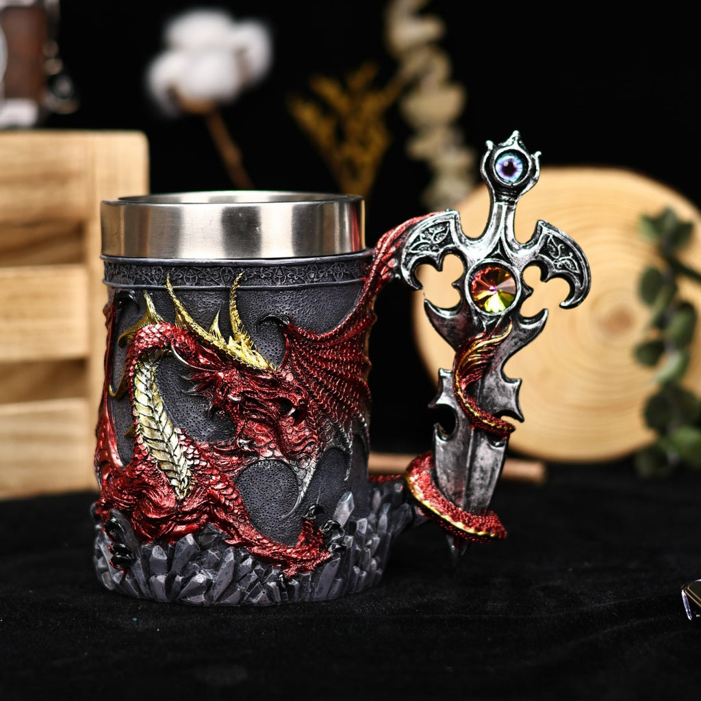 Creative Dragon Battle Stainless Steel Mug