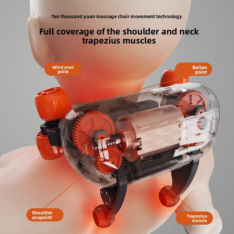 Rechargeable Neck and Back Massager with Heat Therapy