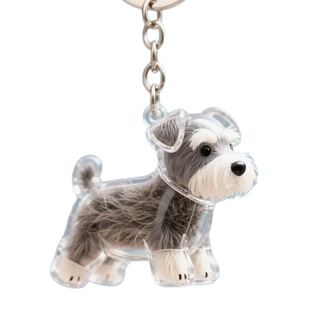 Cartoon Pet Hair Storage Keychain Pendant