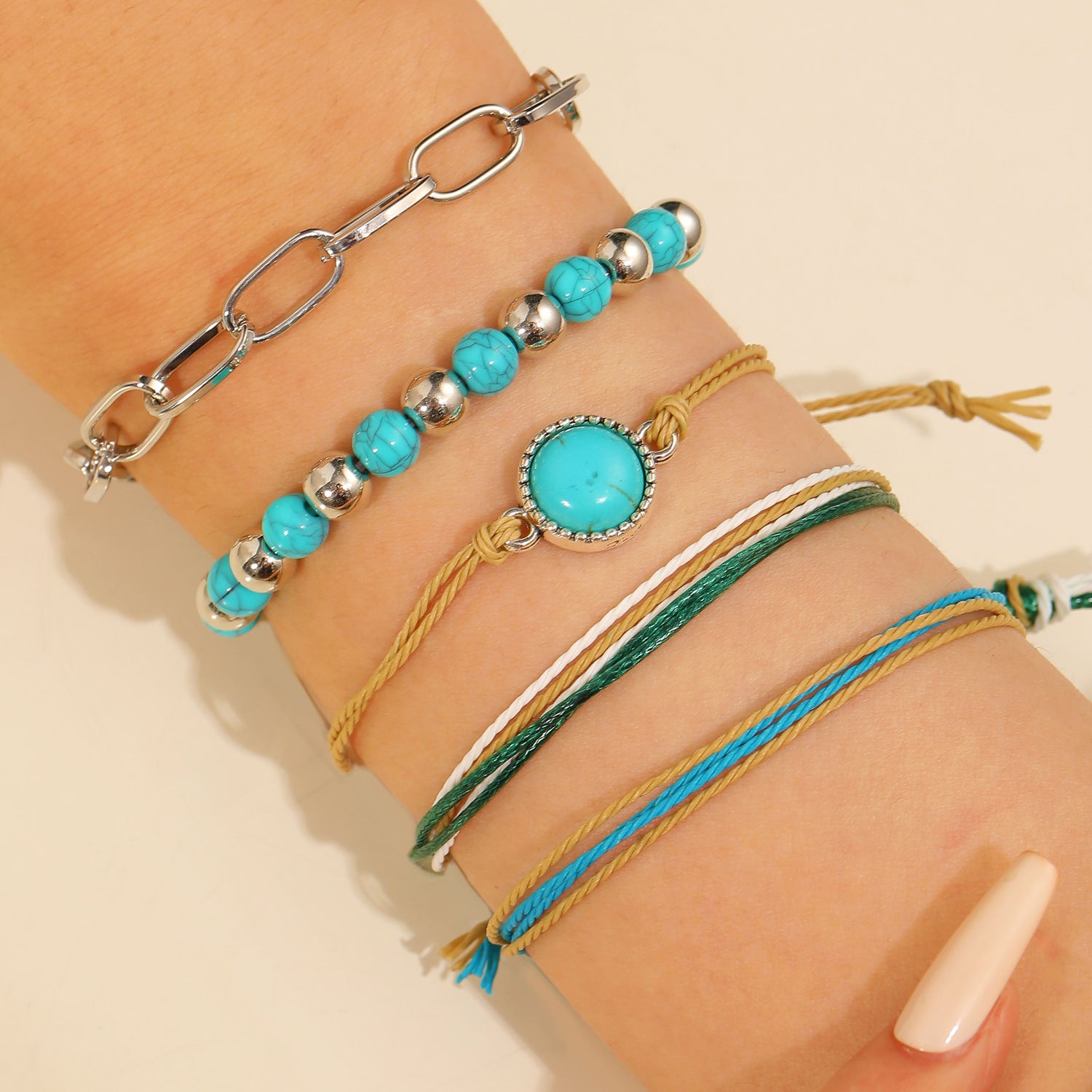 Women's Bohemian 8-Shaped Heart Alloy Bracelet