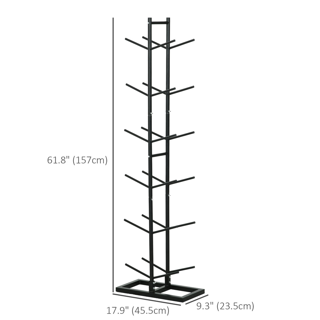 12-Ball Sports Rack, Ball Holder Basketball Rack for Garage, Classroom or Gym, Athletic Gear Organizer