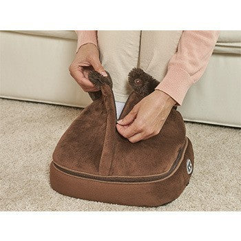 Heated massage boot foot warmers with multiple functions