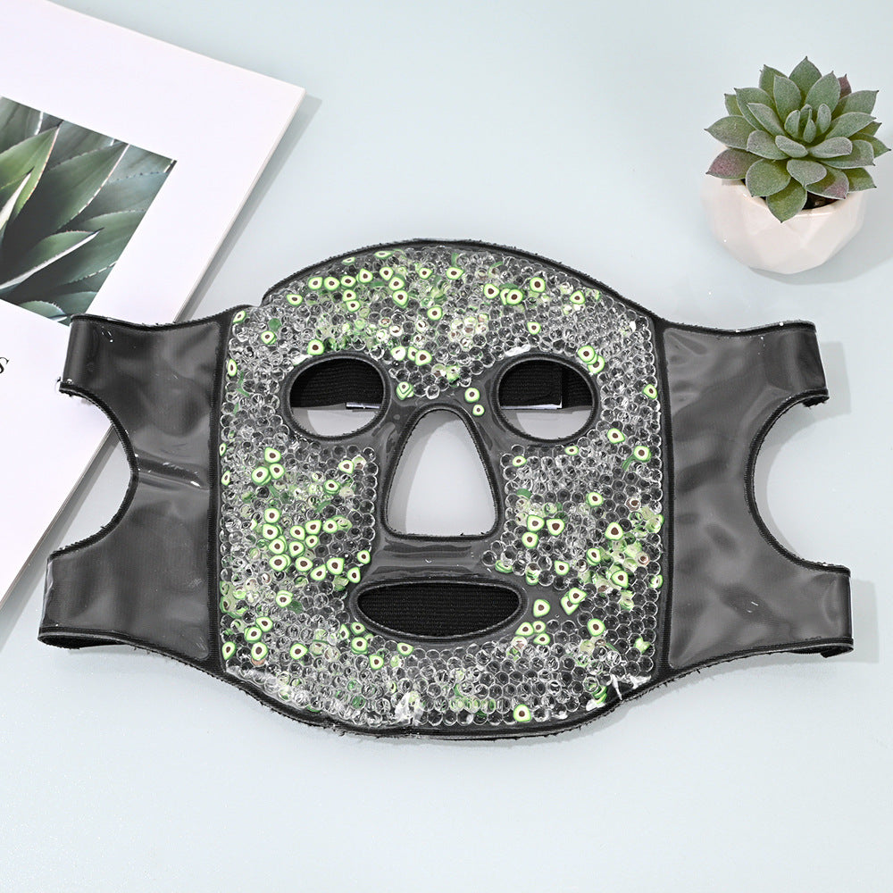 Reusable Cooling Face Mask with Ice Beads