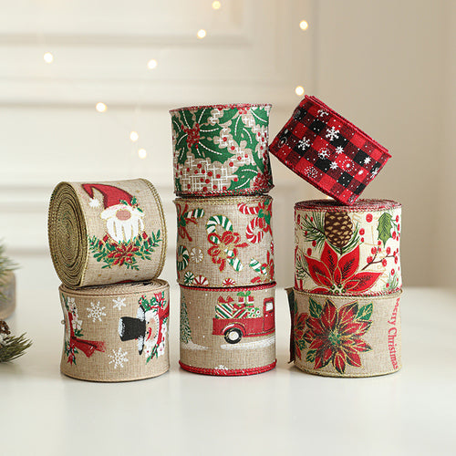 Burlap Christmas Ribbon