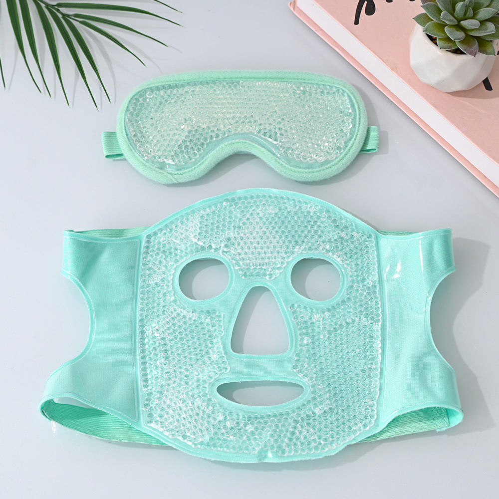 Reusable Cooling Face Mask with Ice Beads