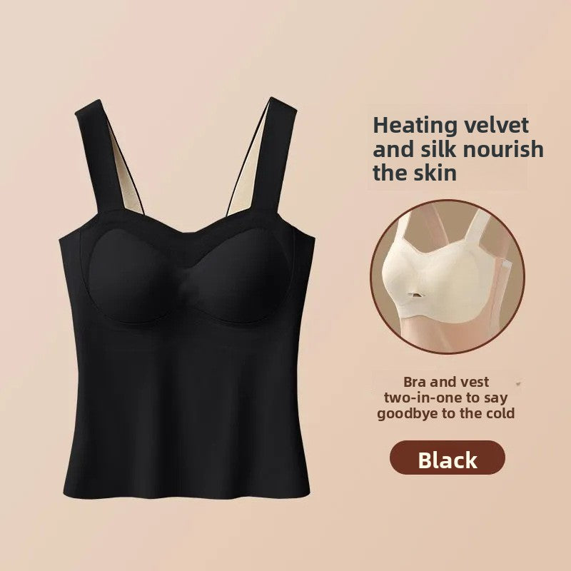 Women's Thermal Vest with Built-in Heating and Chest Pad