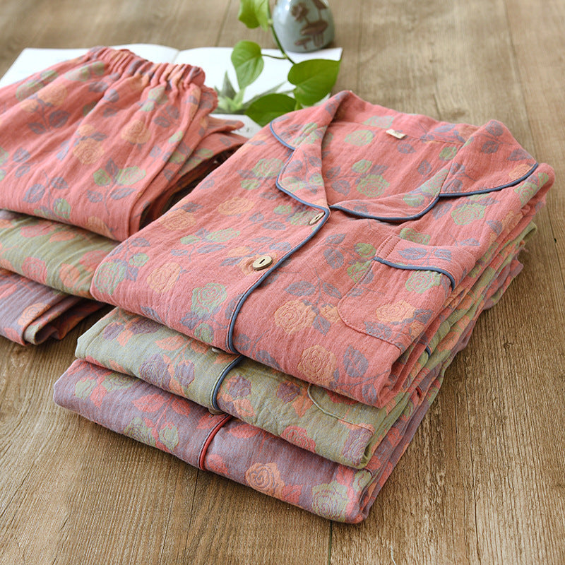 Women's Ethnic Cotton Pajama Set