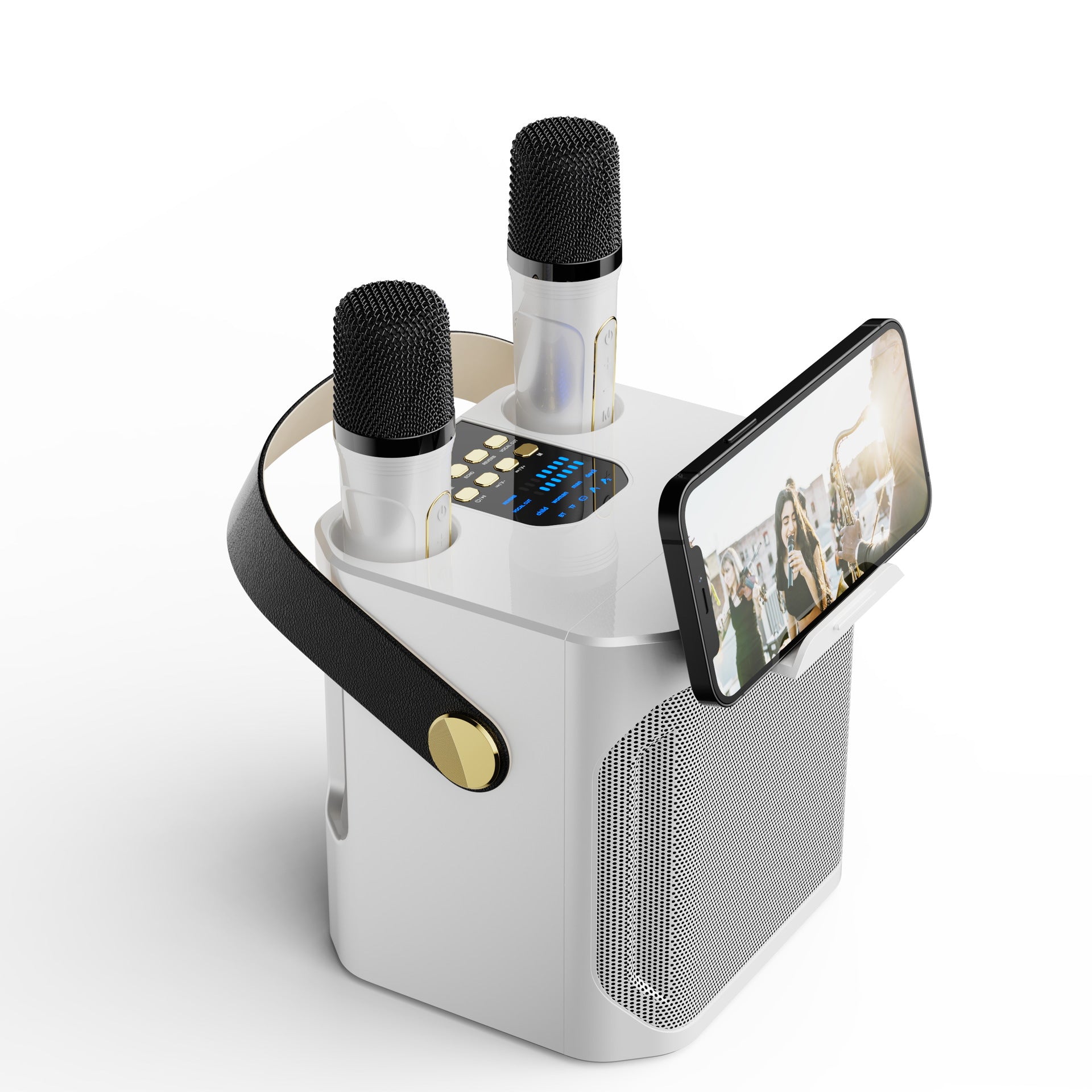 Koleer S882 Bluetooth Karaoke Speaker with Dual Microphones