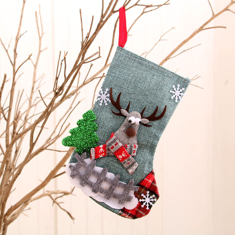 Christmas Gift Sock Hanging Bag