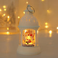 Christmas Decorative Cylinder Wind Light with Santa Snowman Designs