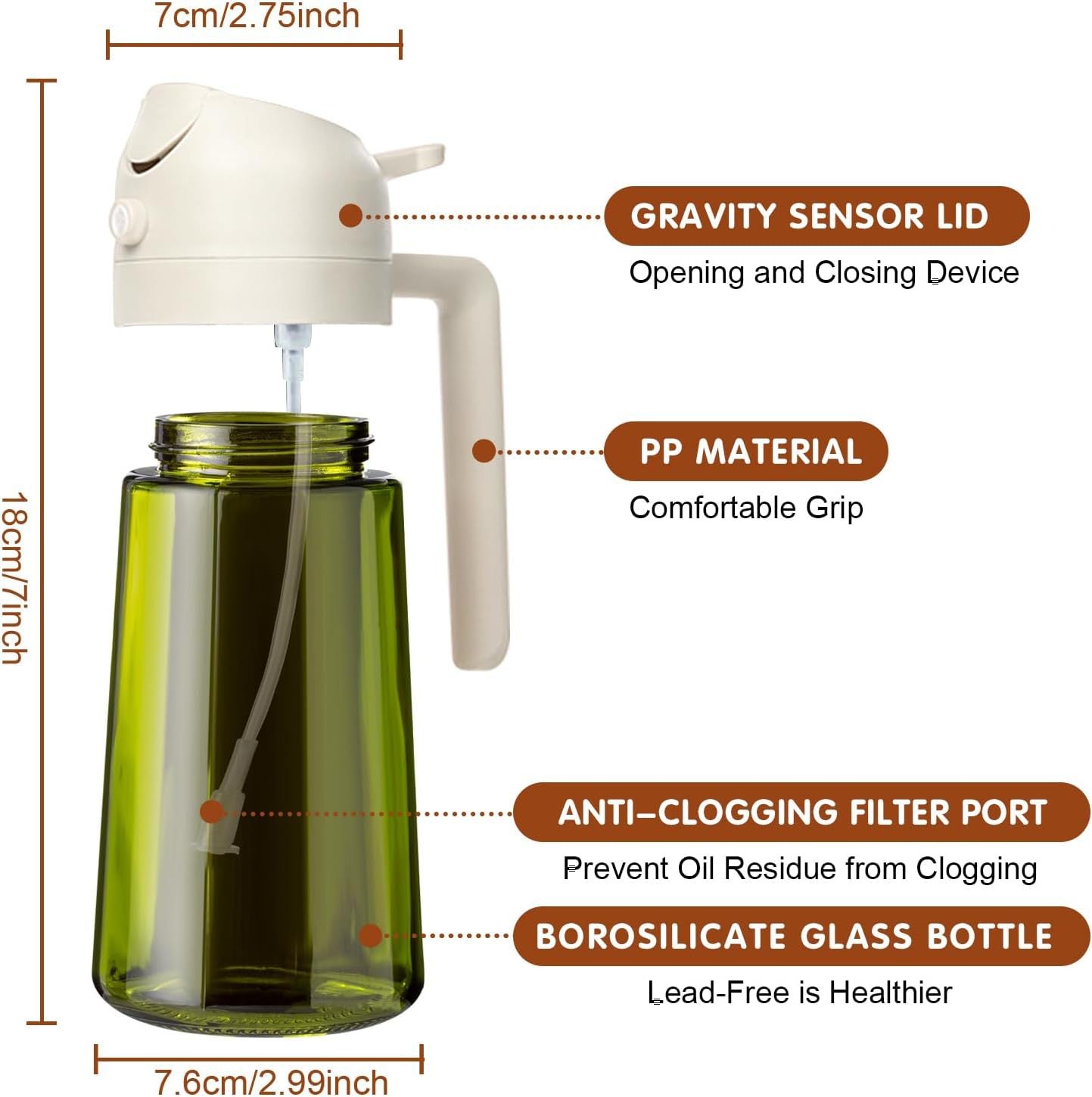 Oil Pot Kitchen Household Oil Spray Bottle