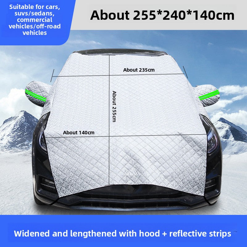Magnetic Thickened Car Wind Shield Cover for Snow