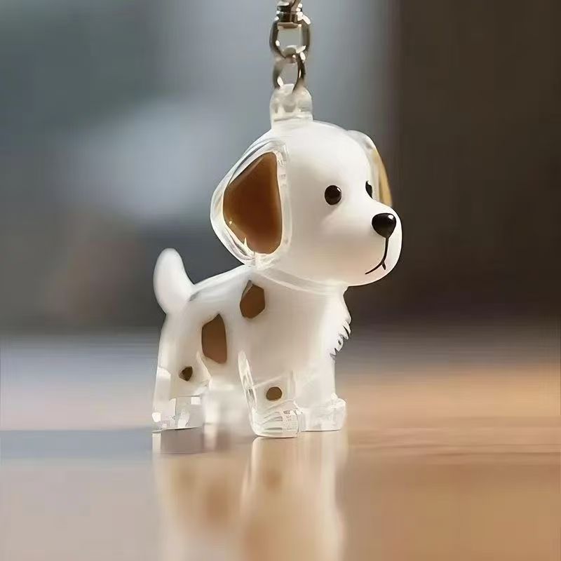 Cartoon Pet Hair Storage Keychain Pendant