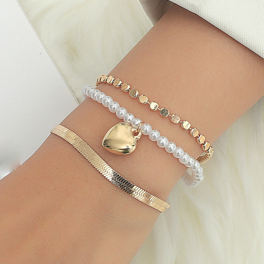 Women's Bohemian 8-Shaped Heart Alloy Bracelet