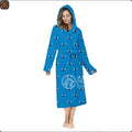 Women Plush Oversized Winter Soft, Warm, Long Flannel Bathrobe With Hoodie, Thick Night Fleece
