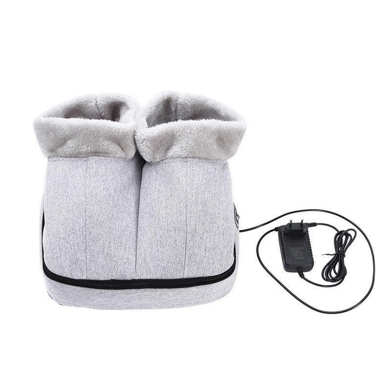 Heated massage boot foot warmers with multiple functions