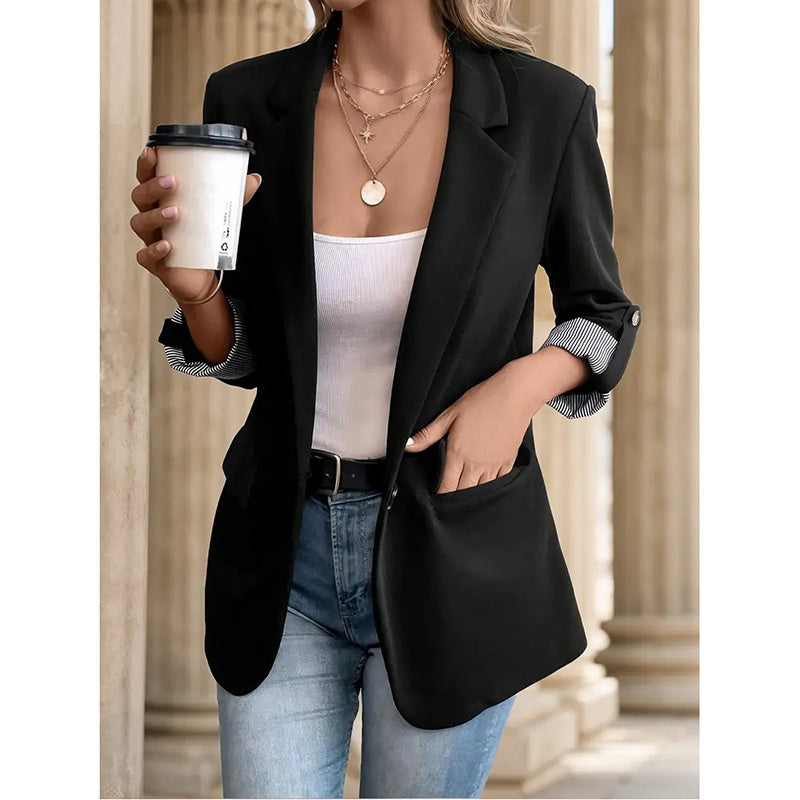 Women's Casual Blazers Open Front Long Sleeve, Business or Casual Outfit