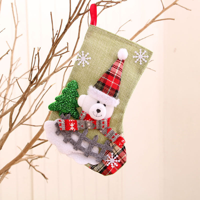 Christmas Gift Sock Hanging Bag