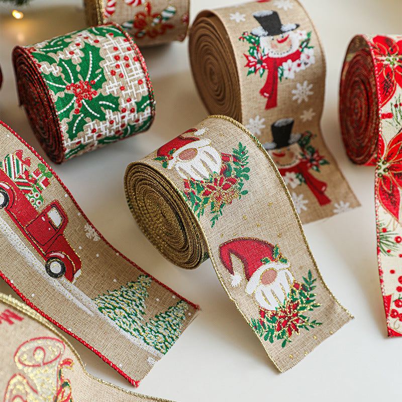 Burlap Christmas Ribbon