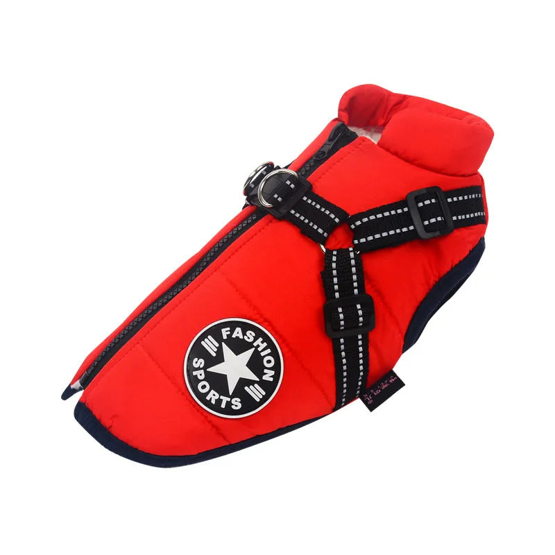 Dog Winter Cotton Clothes Waterproof Reflective Pet Apparel