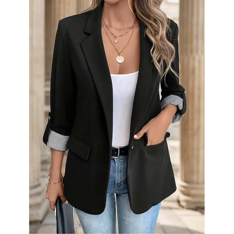 Women's Casual Blazers Open Front Long Sleeve, Business or Casual Outfit