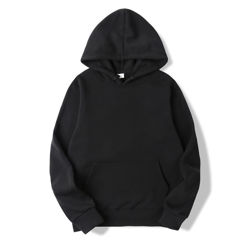 Fleece Solid Color Hoodie