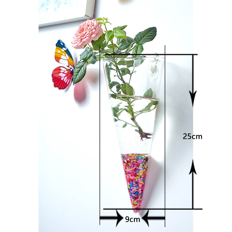 Hanging Hydroponic Glass Vase for Plants Wall Decor