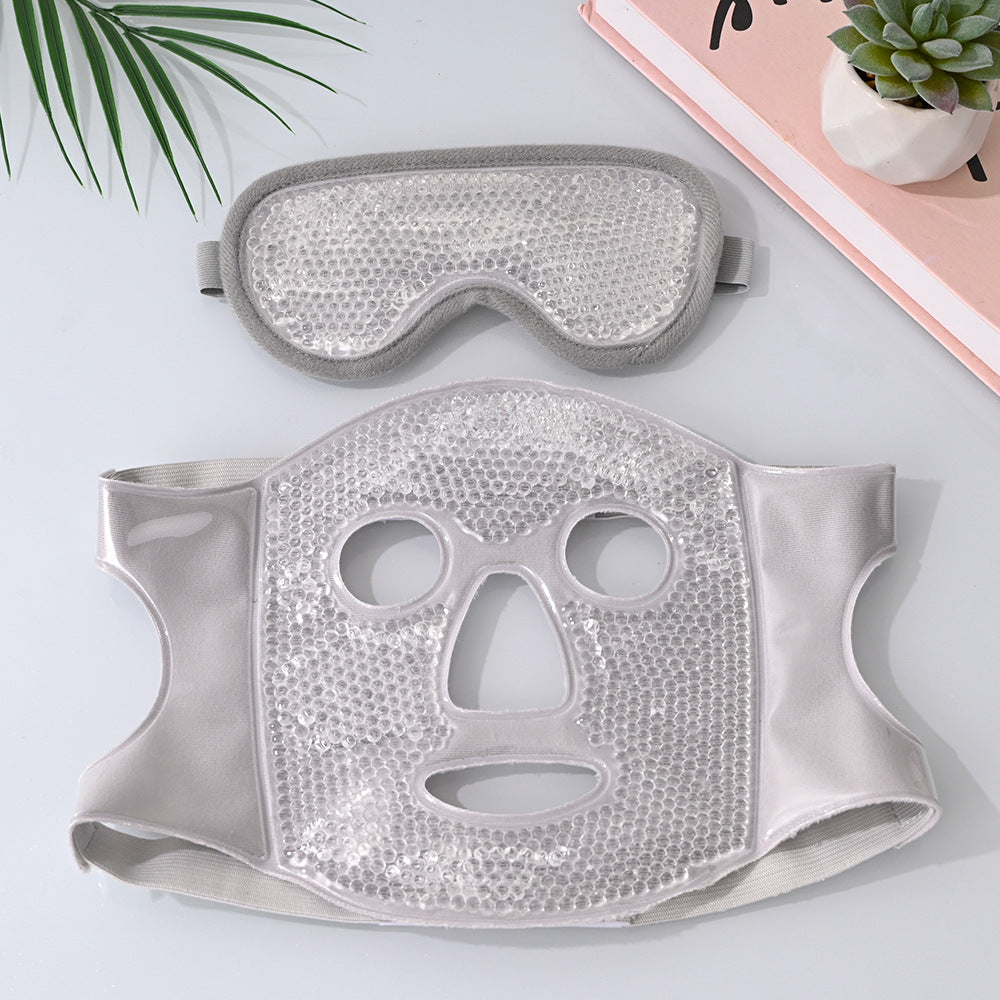Reusable Cooling Face Mask with Ice Beads