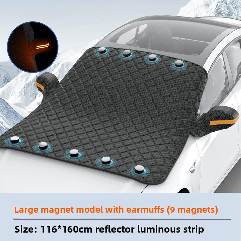 Magnetic Thickened Car Wind Shield Cover for Snow