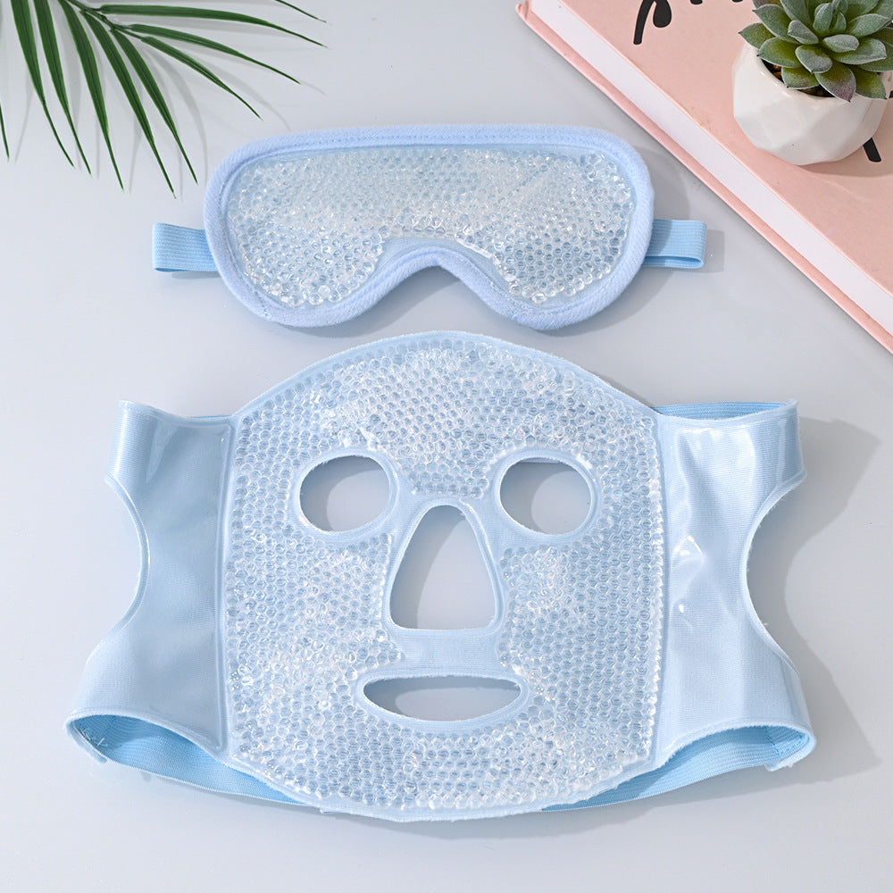 Reusable Cooling Face Mask with Ice Beads