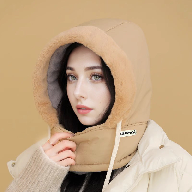 Windproof Winter Hat with Scarf and Mask for Women