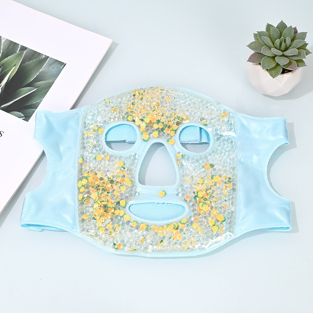 Reusable Cooling Face Mask with Ice Beads