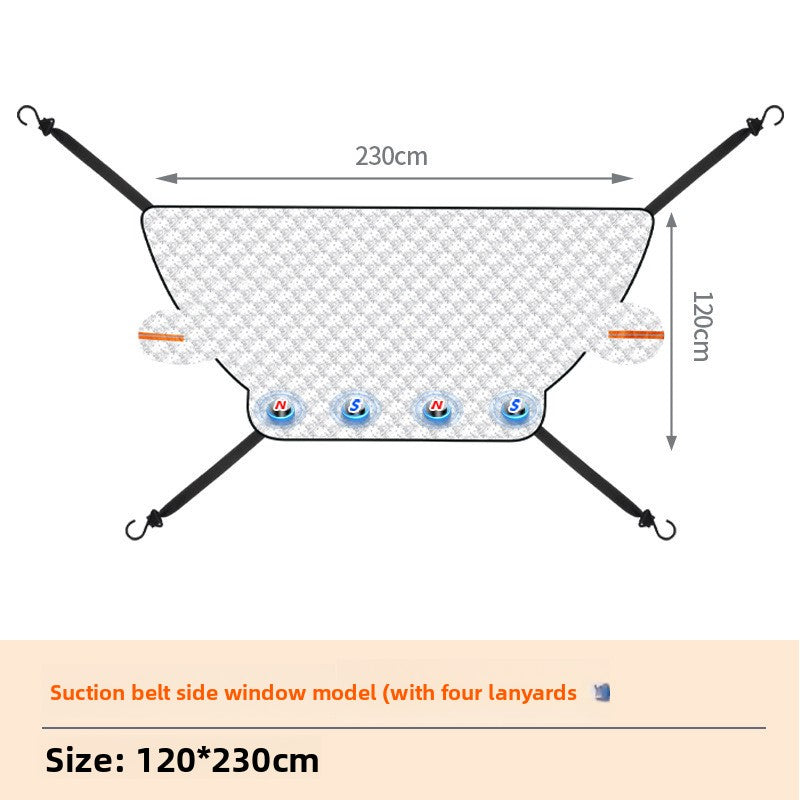 Magnetic Thickened Car Wind Shield Cover for Snow